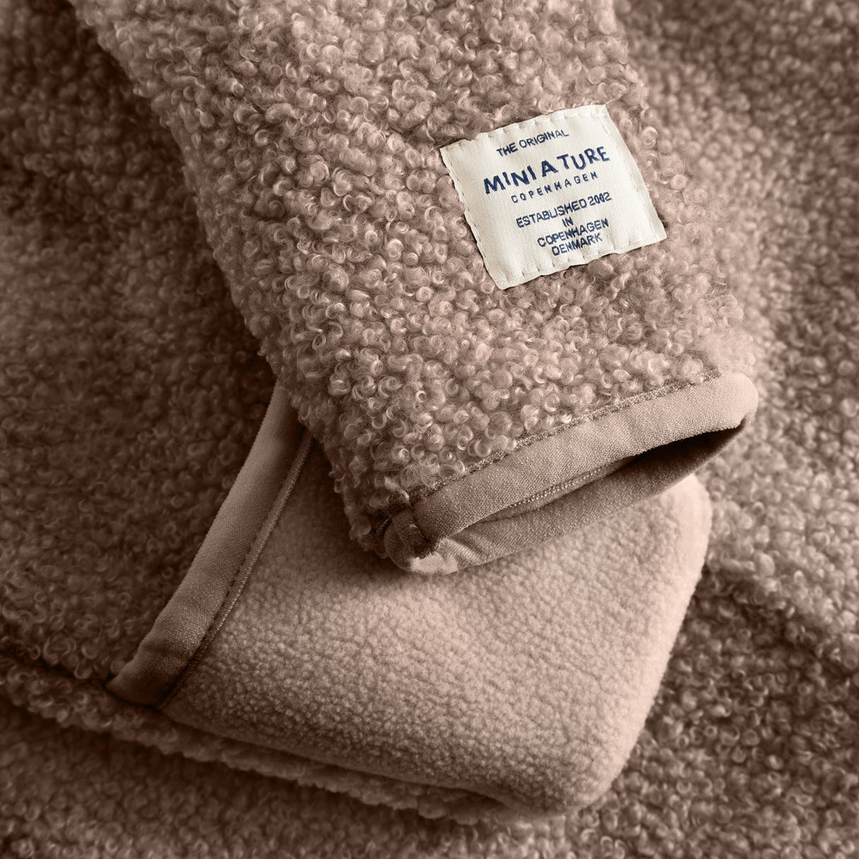 Mini A ture Grey Brown Matadel Teddyfleece Jumpsuit. GRS