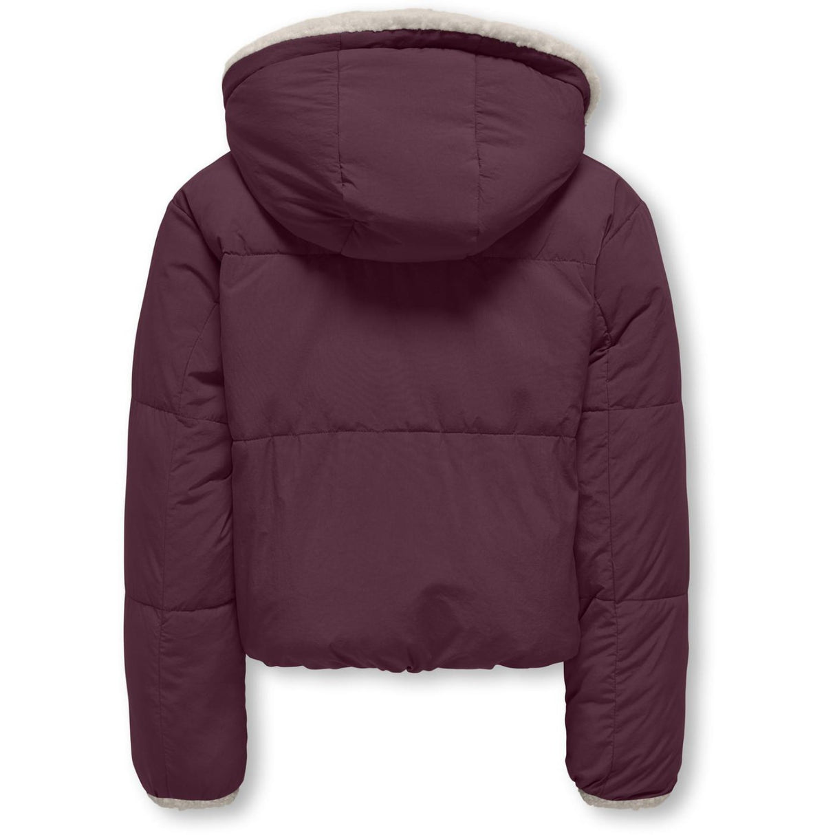 kids ONLY Mauve Wine Kogmaria Life Reversib Puffer Jacket Otw