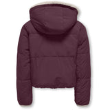 kids ONLY Mauve Wine Kogmaria Life Reversib Puffer Jacket Otw