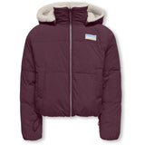 kids ONLY Mauve Wine Kogmaria Life Reversib Puffer Jacket Otw