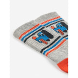 Bobo Choses Light Heather Grey Doggy Mate Short Socks