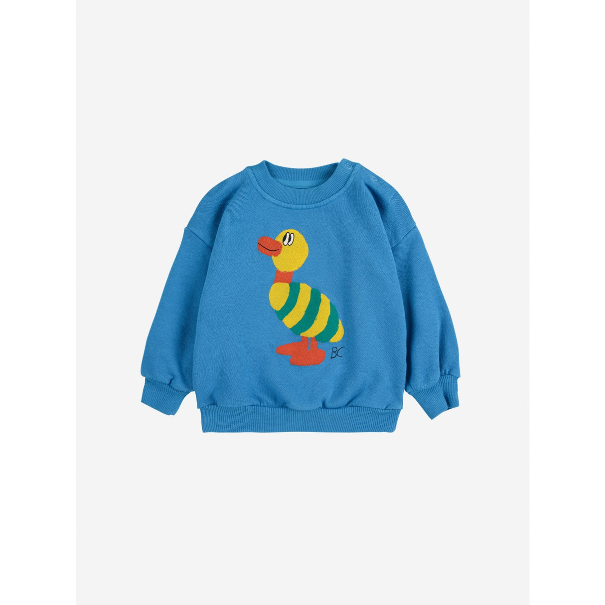 Bobo Choses Blue Striped Duck Sweatshirt