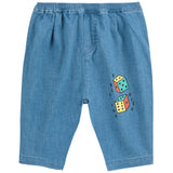 Bobo Choses Navy Blue Roll The Dice Light Denim Pants