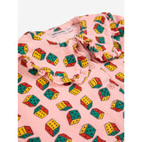 Bobo Choses Pink Dices All Over Micro Corduroy Dress