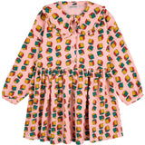 Bobo Choses Pink Dices All Over Micro Corduroy Dress