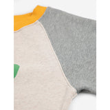 Bobo Choses Heather Grey Lucky Clover Ranglan Sweatshirt