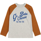 Bobo Choses Brown Go Bobo Ranglan Sleeves T-Shirt
