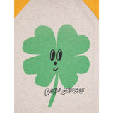 Bobo Choses Yellow Lucky Clover Ranglan Sleeves T-Shirt