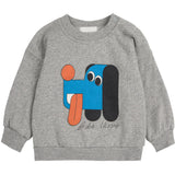 Bobo Choses Light Heather Grey Doggy Mate Sweatshirt