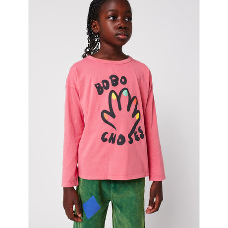 Bobo Choses Pink High Five T-Shirt