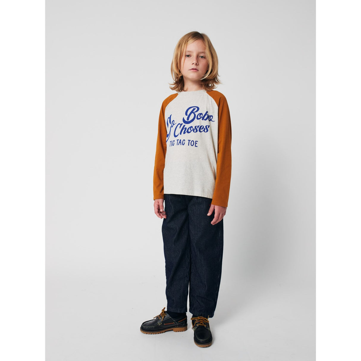 Bobo Choses Brown Go Bobo Ranglan Sleeves T-Shirt