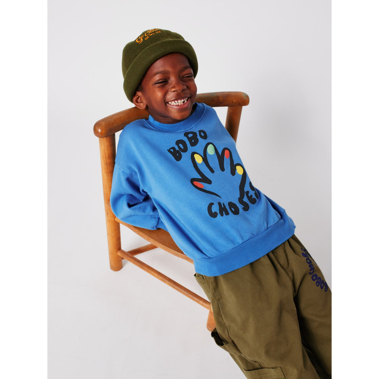 Bobo Choses Blue High Five Sweatshirt
