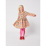 Bobo Choses Pink Dices All Over Micro Corduroy Dress