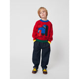 Bobo Choses Red Doggy Mate Jacquard Jumper