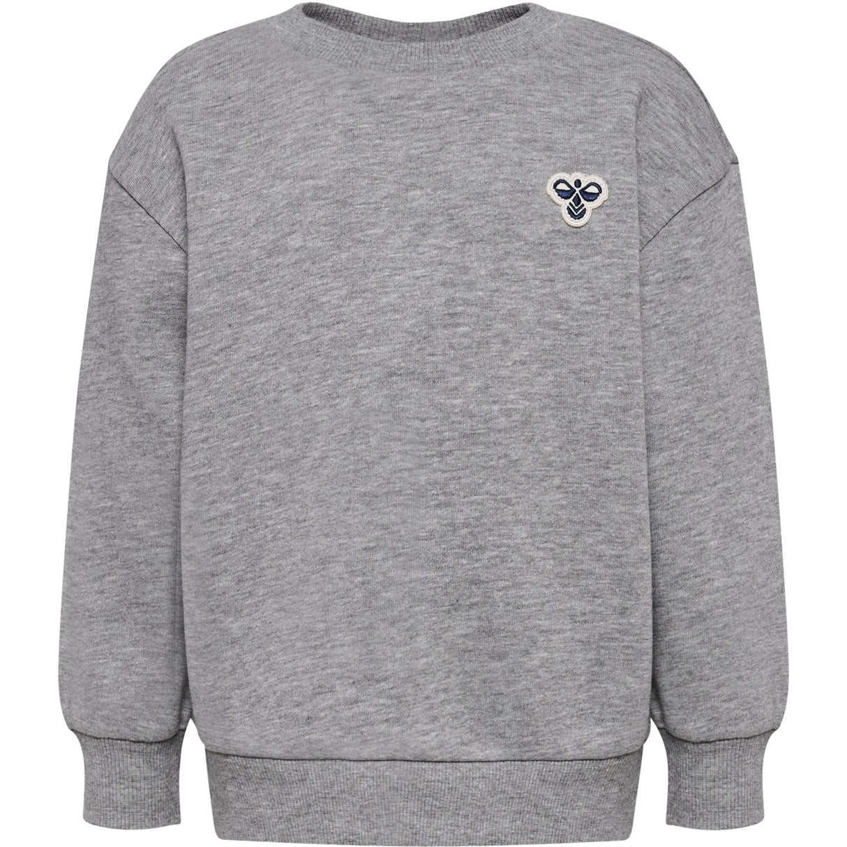 Hummel Grey Melange Mini Loose Crewneck Bee