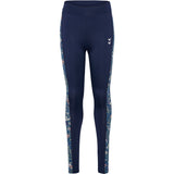 Hummel Dress Blues/Riverside Mix Mid Waist Tights