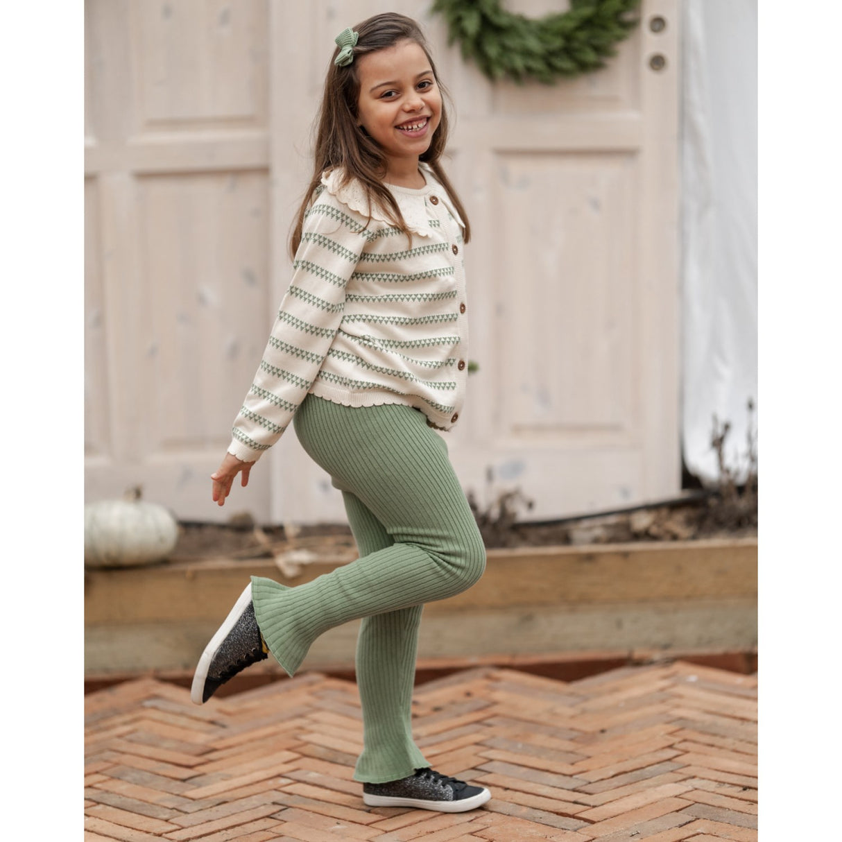 Hanevild Shale Green Tilde Pants