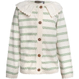 Hanevild Shale Green Heart Cardigan