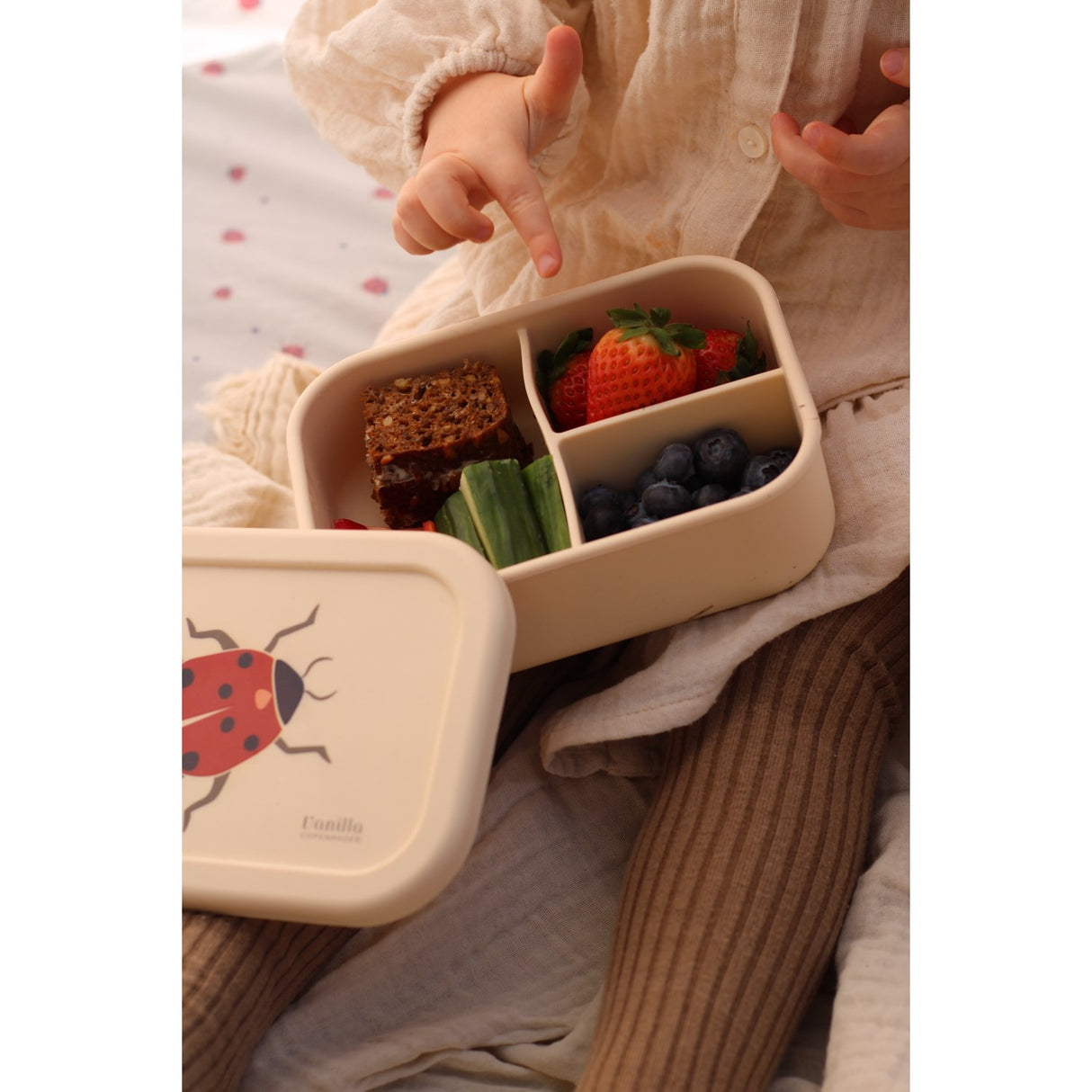 Vanilla COPENHAGEN Lady Lovebug Lunch Box - Silicone