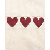 Hanevild Ivory Red Heart Blouse