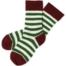 FUB Cranberry/Forrest 2-Pack Classic Stripe Socks