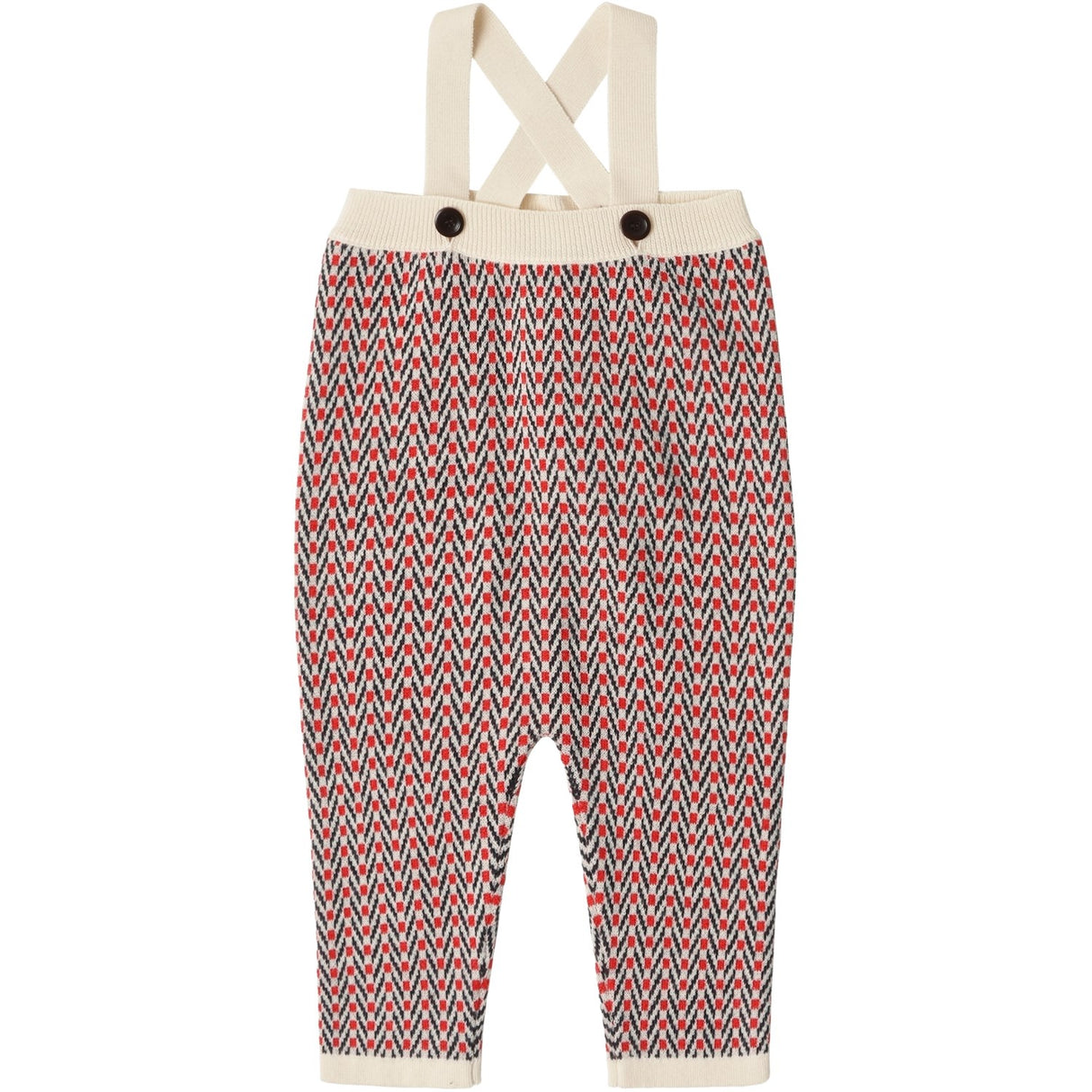 FUB Ecru Baby Herringbone Overall