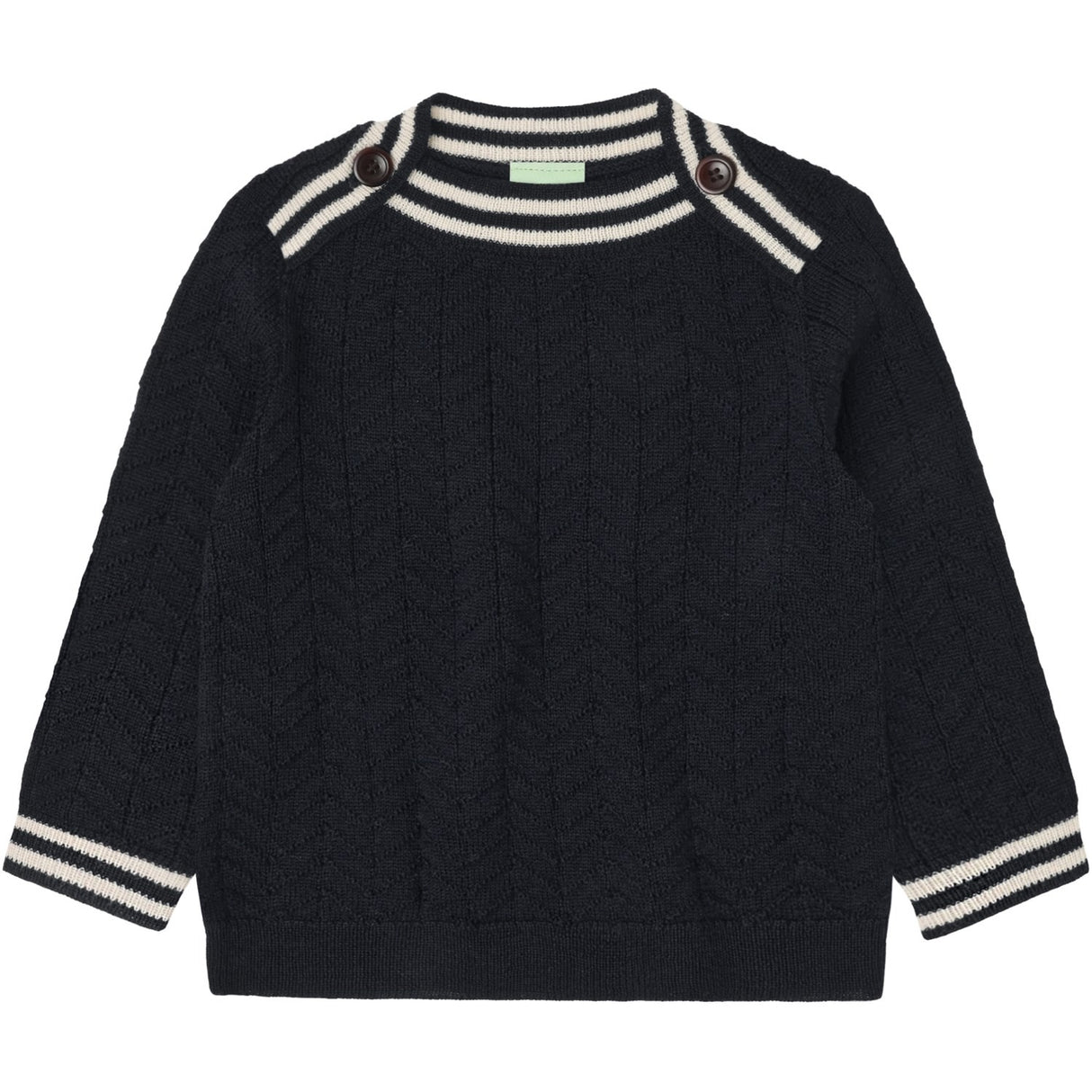 FUB Dark Navy Baby ZigZag Blouse