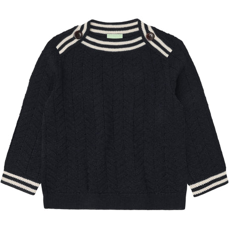 FUB Dark Navy Baby ZigZag Blouse