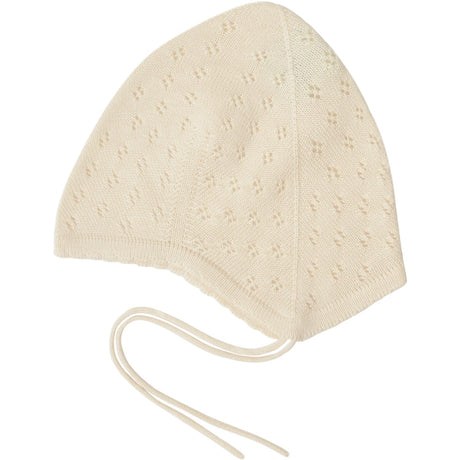 FUB Ecru Baby Pointelle Hat
