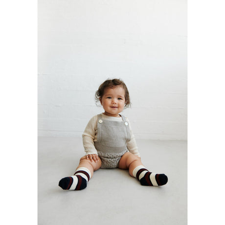 FUB Ecru 2-Pack Two-tone Stripe Socks