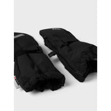 Name It Black Nmnsnow10 Mitten W Wool 3Fo Noos