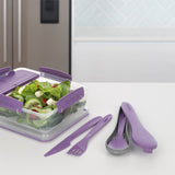 Sistema Misty Purple To Go Cutlery Set