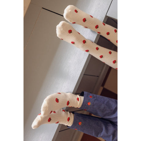 Flöss Pointelle Berry 2-pack Vigga Socks 2-pack