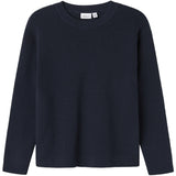 Name It Dark Sapphire Nkmnesolle Ls Pullover Knit Noos