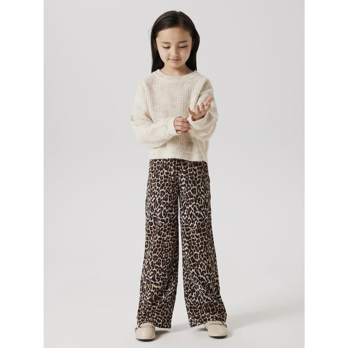 Name It Pure Cashmere Nkfholly Ls Boxy Short Knit Noos