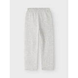 Name It Light Grey Melange Nkmmallo Straight Sweat Pants Bru Noos