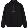 Name It Black W. White Print Nkmbrody Ls Nreg Sweat Zip Bru Noos