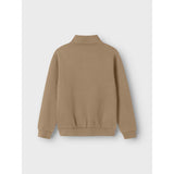 Name It Pure Cashmere Nkmbrody Ls Nreg Sweat Zip Bru Noos