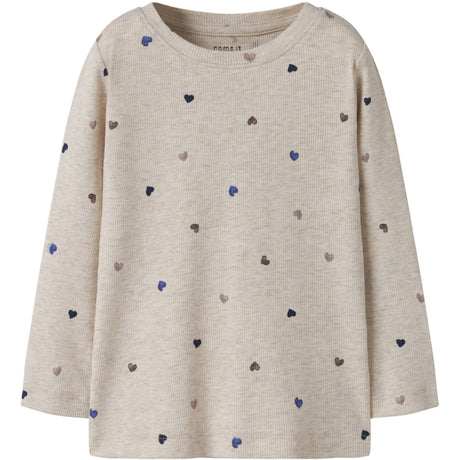 Name It Peyote Melange Hearts Nmfnutti Ls Top Noos