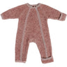 Smallstuff Rose Jumpsuit With Zipper Bouclé Merino Wool