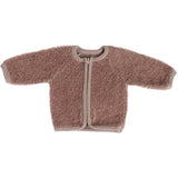 Smallstuff Rose Cardigan With Zipper Bouclé Merino Wool