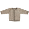 Smallstuff Natur Melange Cardigan With Zipper Bouclé Merino Wool