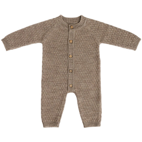 Smallstuff Nature Melange Jumpsuit Square Knit Merino Wool