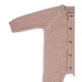 Smallstuff Powder Jumpsuit Square Knit Merino Wool