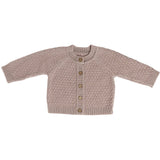 Smallstuff Powder Cardigan Square Knit Merino Wool