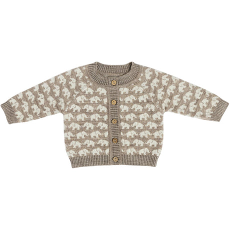 Smallstuff Nature Melange Cardigan Ao Elephants Merino Wool