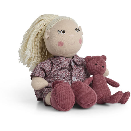Smallstuff Doll Clothing Flower Pyjamas With Slippers & Teddy
