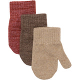Mikk-Line Apple Butter-Chocolate Chip-Doeskin Magic Gloves 3 Pack With Lurex