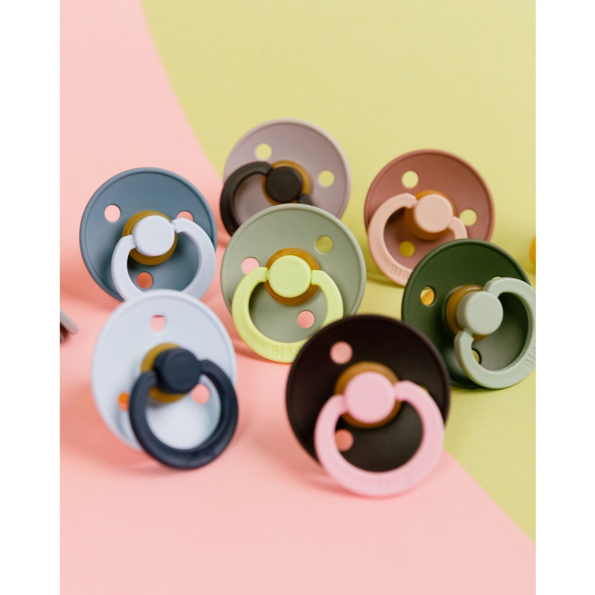 Bibs Sage Pacifier Studio Colour 2-Pack Fusion Latex Hunter Green Mix