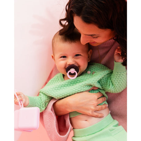 Bibs Dusky Lilac Pacifier Studio Colour 2-Pack Fusion Latex Plum Mix